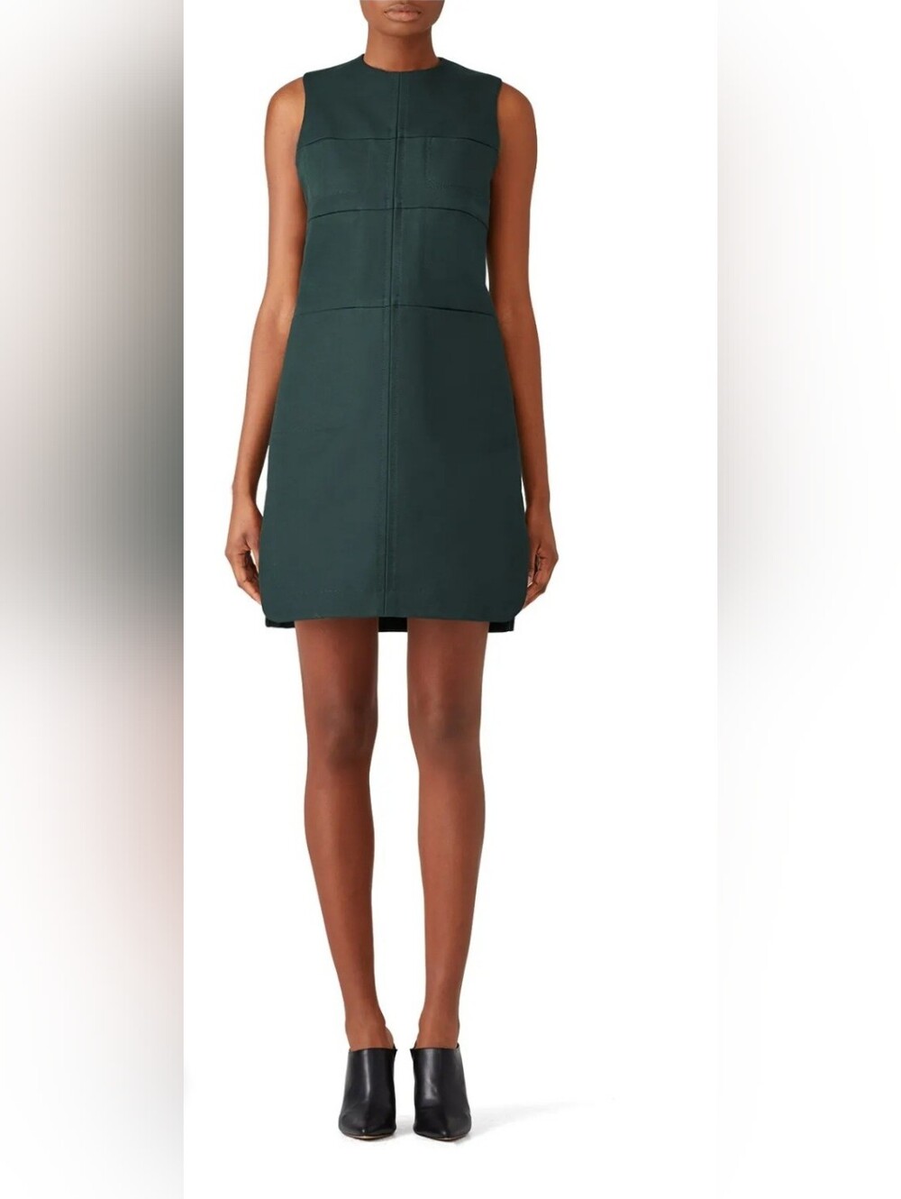 Carven Dexter Shift Dressin Dark Green. Size 38